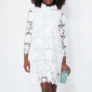Elegant White Lace Dress